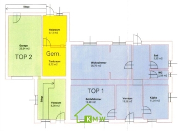 Zweifamilienhaus mit großem Garten: Ihr neues Anlageobjekt oder Mehrgenerationenhaus - Grundriss (10179)