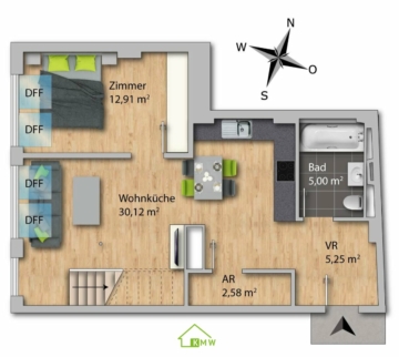 Hochwertige Dachgeschoßwohnung in ruhiger, zentraler Lage – Top 10 - Bild (3035)