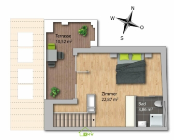 Hochwertige Dachgeschoßwohnung in ruhiger, zentraler Lage – Top 10 - Bild (3036)