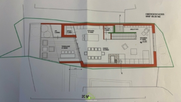 Wohnen im Zentrum: sanierungsbedürftiges Einfamilienhaus mit Entwicklungspotential (inkl. Studie) - Grundriss (3417)