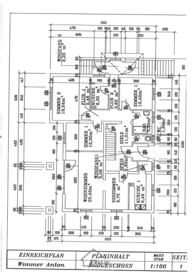 Großzügiges Wohnhaus mit schönem Garten in ruhiger Grünlage - Grundriss (11126)