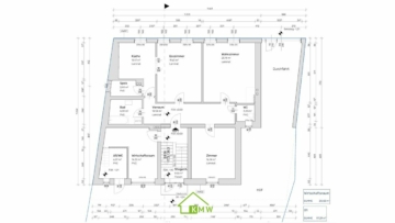 Sanierte 3-Zimmer-Wohnung in zentraler Ruhelage - Grundriss (3068)
