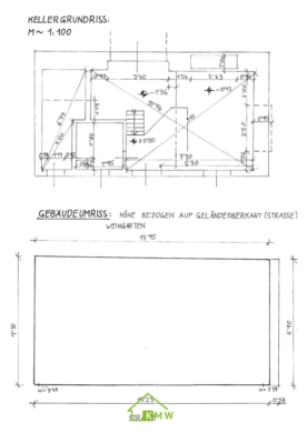 NEUER PREIS – Einmalige Gelegenheit – Weinkeller inkl. Weingarten - Grundriss (5091)